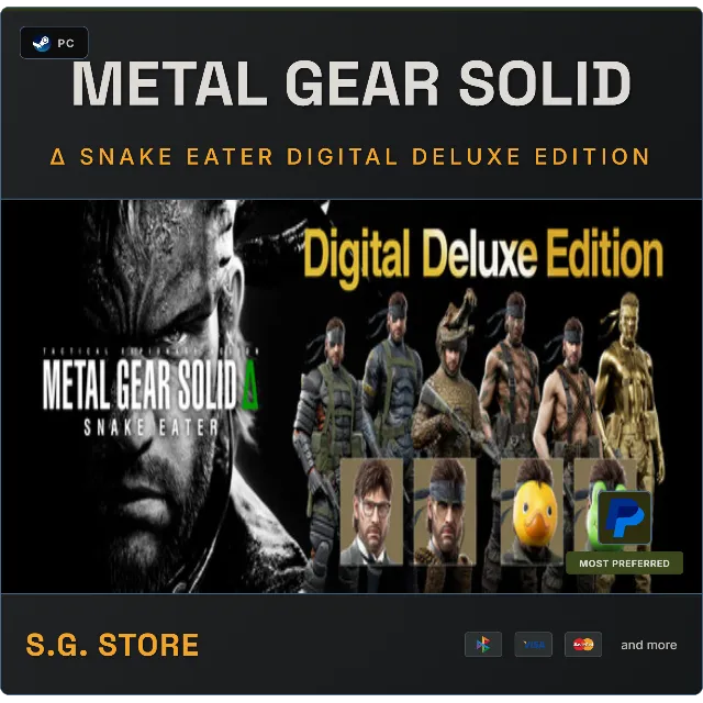 💛 METAL GEAR SOLID: SNAKE EATER Deluxe Edition Steam Offline