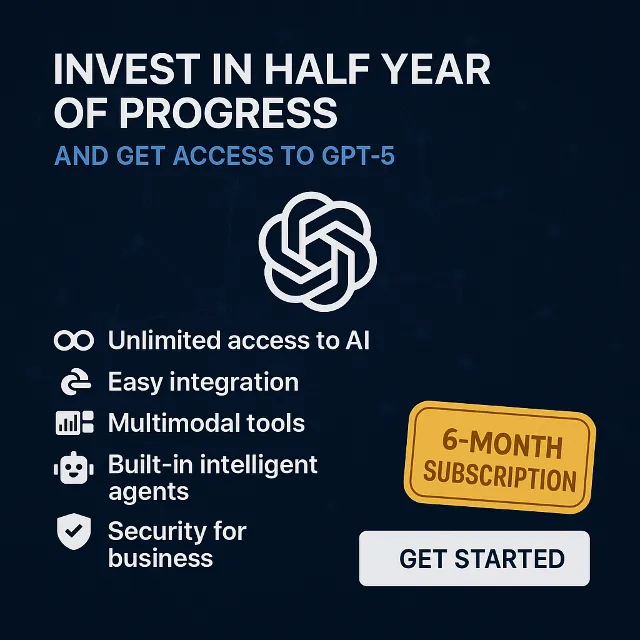 🚀 Chatgpt PLUS :- Персональная подписка на 6 месяцев🚀