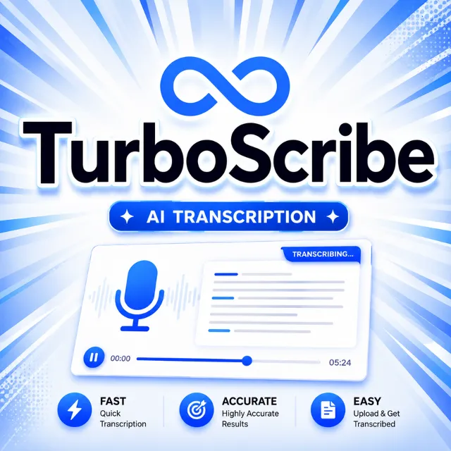 ПОДПИСКА на TurboScribe AI, 3–30 дней, НЕОГРАНИЧЕННОЕ ИСПОЛЬЗОВАНИЕ