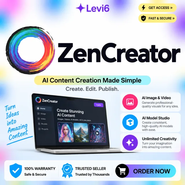 ZenCreator | Starter, Creator  | На ваш аккаунт 1 Месяц