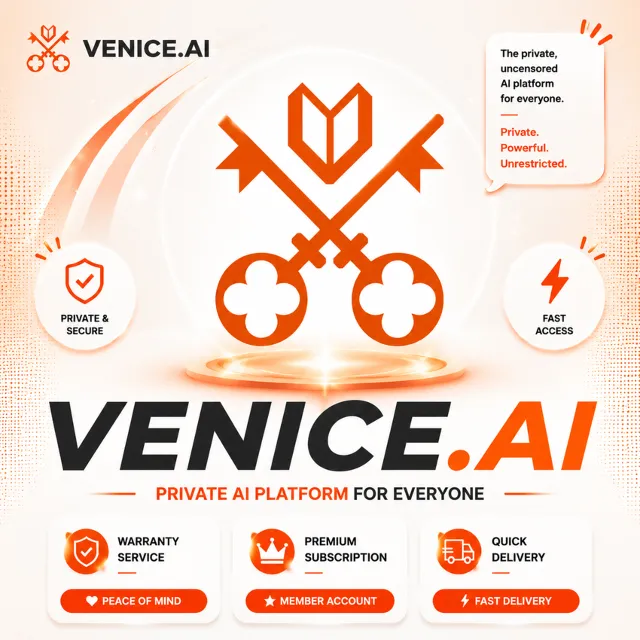 Venice AI — Pro/Pro+/Max подписка+пополнение