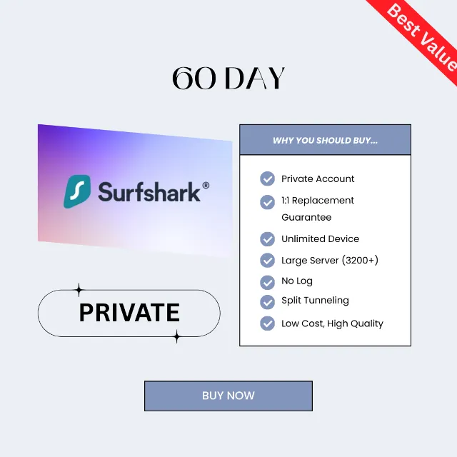 SURFSHARK VPN PRO | ПРИВАТНЫЙ | ГЛОБАЛЬНЫЙ | 3 МЕСЯЦА