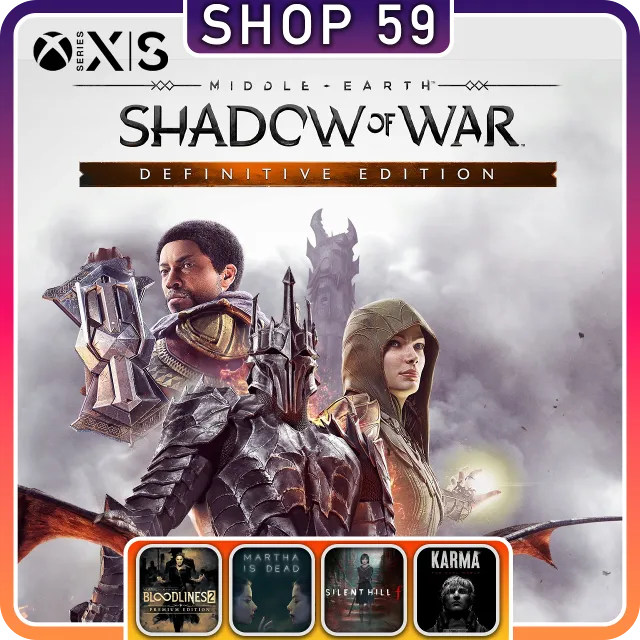 Middle Earth Shadow Of War + 5 ТОП ИГРЫ XBOX (аренда)