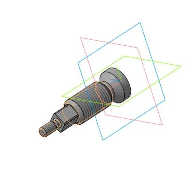 61.009 шпиндель 3D модель детали