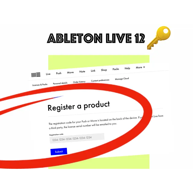 Ableton Live 12 Lite/ 100% официальный ключ/ Лицензия