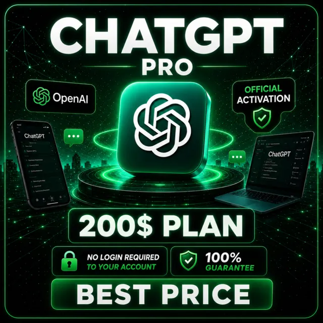 ChatGPT PRO — безлимитное использование на 1 месяц, без входа в аккаунт.