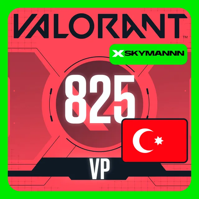 VALORANT 825 VP ТУРЦИЯ КАРТА ПОПОЛНЕНИЯ | АВТО 24/7