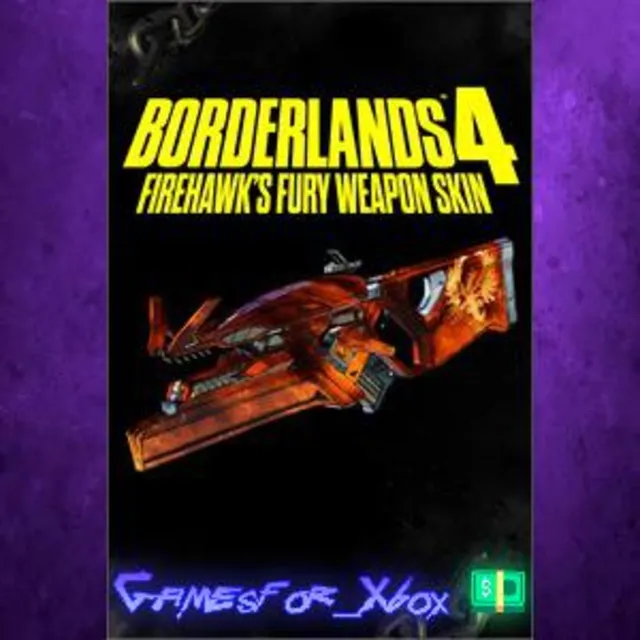 ☀️Borderlands4 Firehawk’s Fury Weapon Skin XBOX DLC