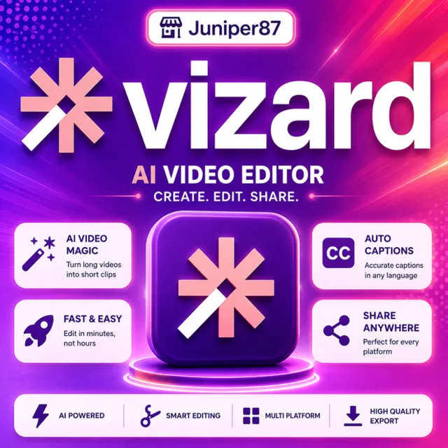 Vizard ai | Создатель | Pro Personal Account 1 месяц