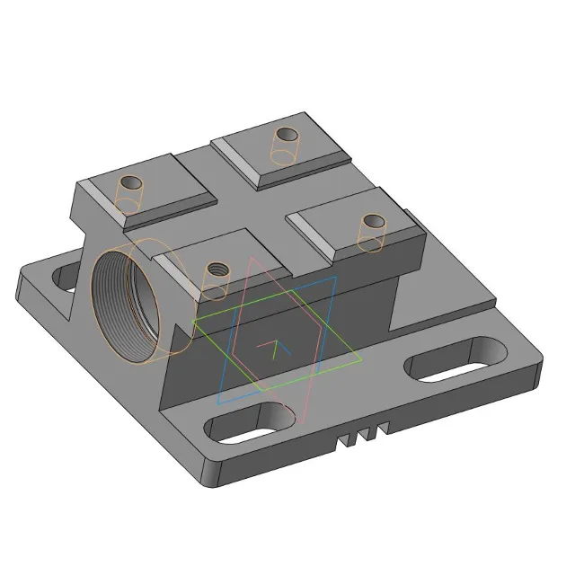 МЧ00.04.00.004 корпус 3D модель в компасе