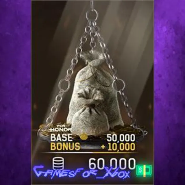 ☀️60,000 Steel Credits Pack – FOR HONOR XBOX DLC