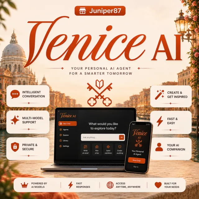 Venice AI - Pro/Pro+/Max - Подписка + Пополнение кредита