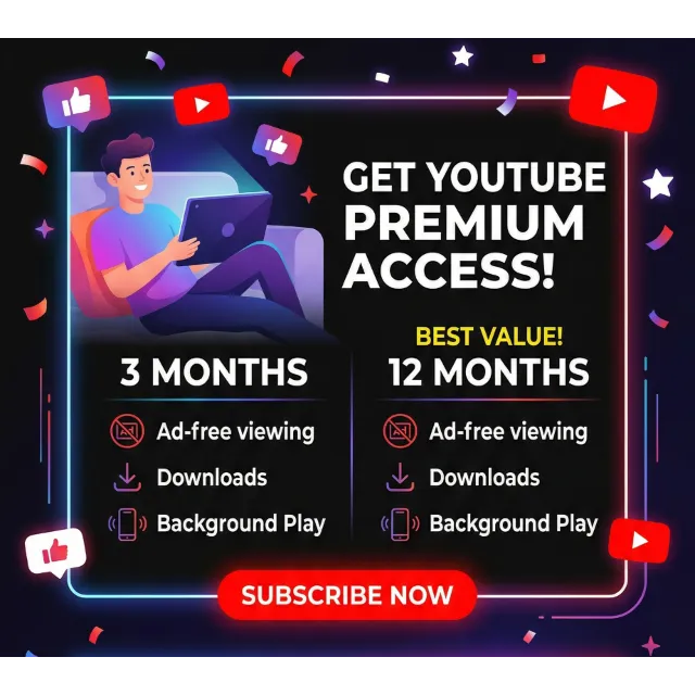 YouTube Premium + YouTube Music 3 Months | PAYPAL