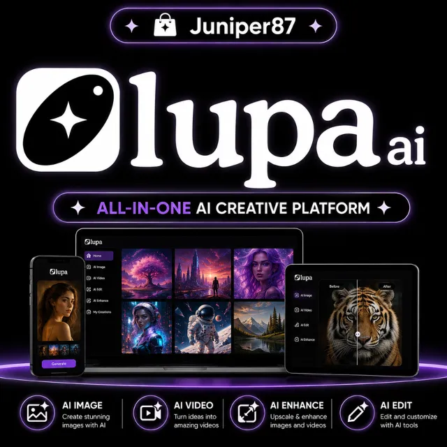 Lupa Ai UPSCALER/ Try-Plan/PRO/Premium/1 месяц| Lupa.art