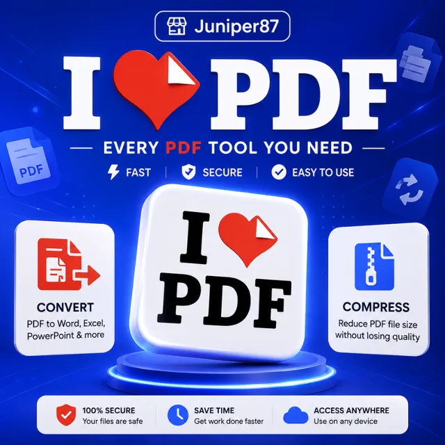 iLovePDF Premium (1 месяц) (ГЛОБАЛЬНЫЙ) БЫСТРО