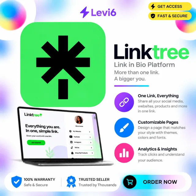 Linktree Starter/Pro/Премиум подписка/Продление 1 месяц