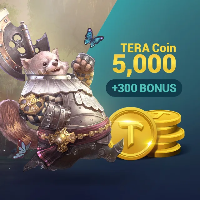 TERA Coin 5,300 XBOX Любой Акк
