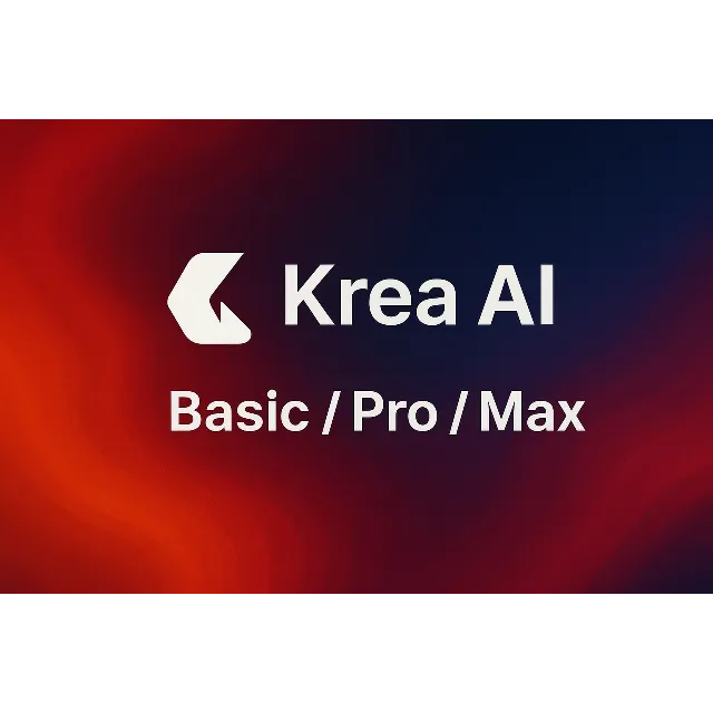 План Krea AI Basic/Pro/Max на 1 месяц