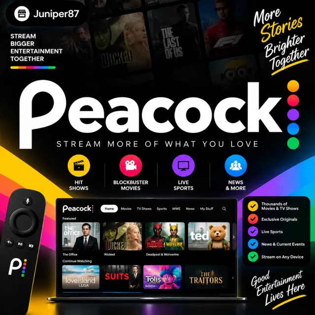 Подписка Peacock Premium на 1 месяц