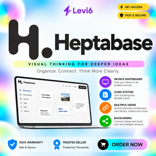 Подписка heptabase Pro/Premium+ 1 месяц