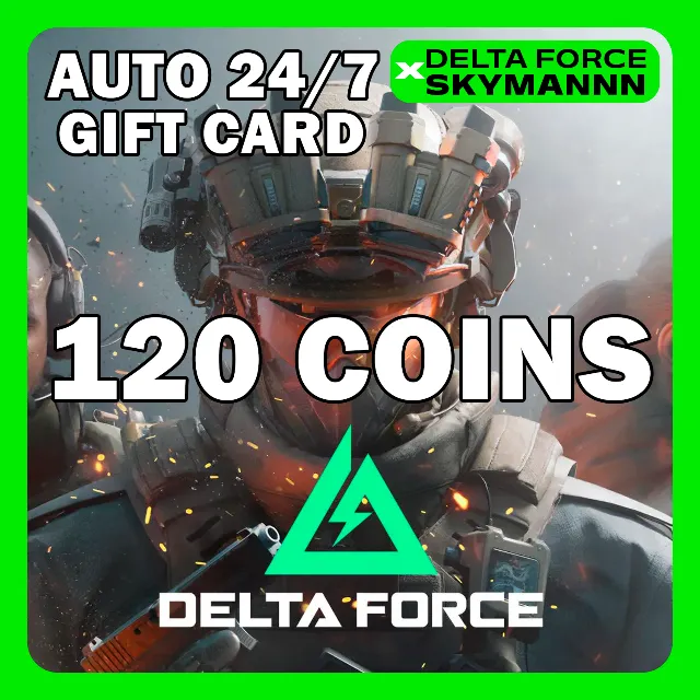 АВТО КАРТА ПОПОЛНЕНИЯ 120 DELTA COINS DELTA FORCE 24/7