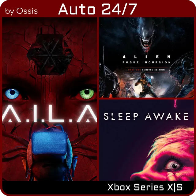 24/7 XBOX SLEEP AWAKE, A.I.L.A, Alien Rogue Incursion Evolved