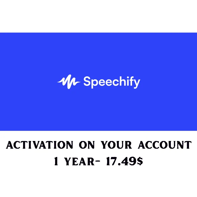 Speechify Premium — 1 год — на вашу почту