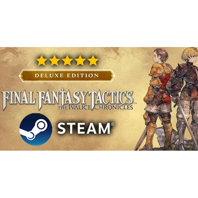 FINAL FANTASY TACTICS・DELUXE ED.・ВСЕ DLC・STEAM НА 90 ДН