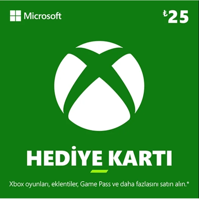 Подарочная карта Xbox Live 25 TRY | Турция