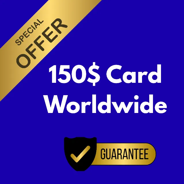 Карта Global Card номиналом 150$ для оплаты любых услуг
