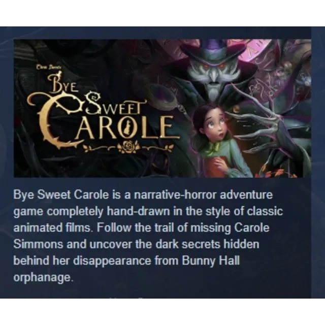 Bye Sweet Carole АВТОДОСТАВКА STEAM GLOBAL МГНОВЕННО ЛИЦЕНЗИЯ
