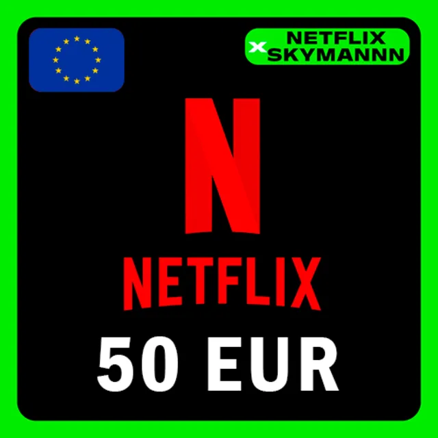 АВТО Карта пополнения Netflix 50 EUR ЕВРОПА 24/7