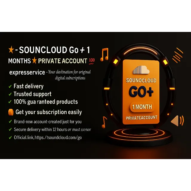💥🎧SOUNDCLOUD★ Go+ 1 МЕСЯЦ ★ЧАСТНЫЙ АККАУНТ ★💯🎧