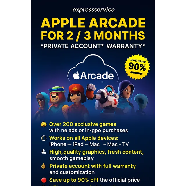 💥Apple Arcade аккаунт на2/ 3месяца Личный счет ★💯