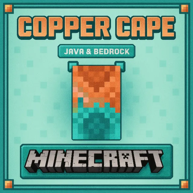 MINECRAFT | COPPER CAPE | ПЛАЩ/СКИН | JAVA &amp; BEDROCK
