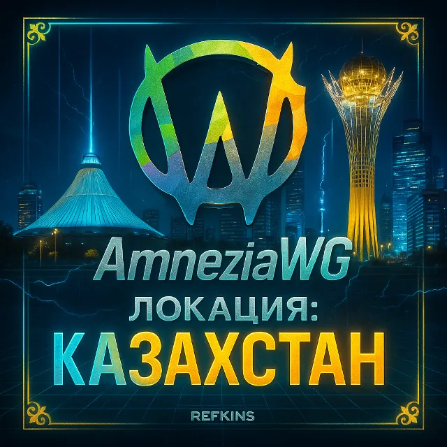 VPN ВПН AMNEZIA v1.5/2.0/3.1 КАЗАХСТАН ЛИЧНЫЙ БЕЗЛИМИТ PREMIUM РОУТЕР КИНЕТИК МИКРОТ
