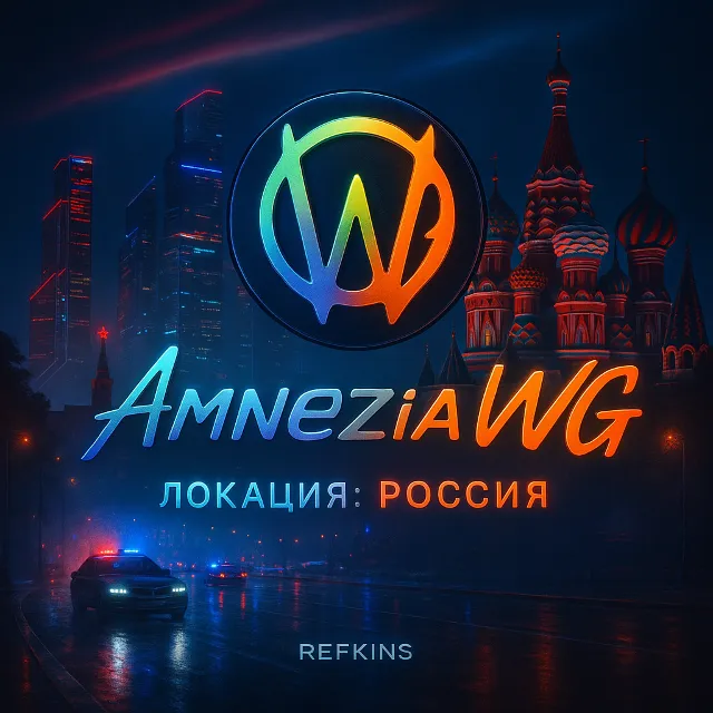 VPN ВПН AMNEZIA v1.5/2.0/3.1 ЛИЧНЫЙ РОССИЯ AMNEZIAWG