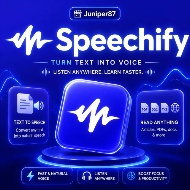 Премиум-подписка Speechify на 1 месяц