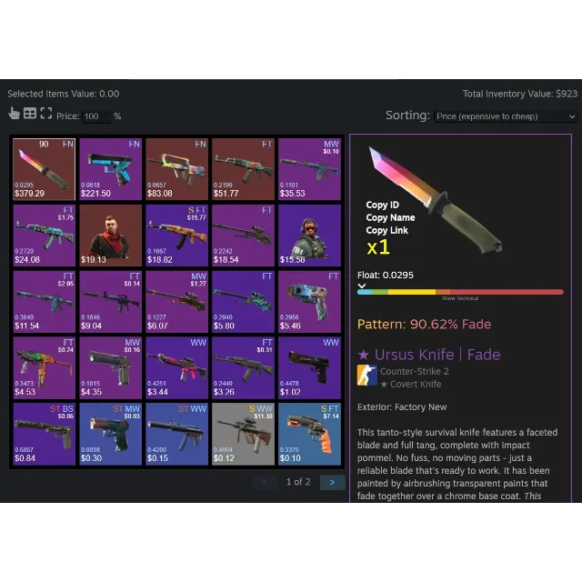 ✅CS2 + СКИНЫ⭐ НОЖ + ПЕРЧАТКИ⭐ ИНВЕНТАРЬ 920$⭐FACEIT ⭐TB