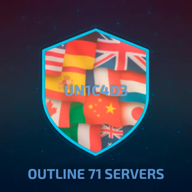 🌍 OUTLINE VPN 71 СЕРВЕР В 1 🌍ОТ 1 МЕСЯЦА