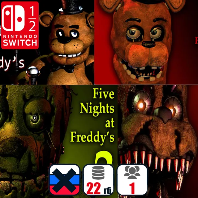 Five Nights аt Frеddy's (1,2,3,4+) | Nintendo Switch 1/2