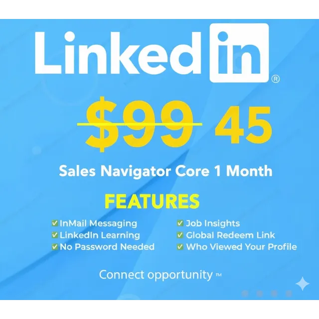LinkedIn Sales Navigator Core – подписка на 1 -12 месяц