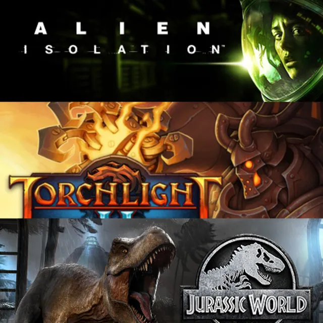 Alien: Isolation + Torchlight II + Jurassic World Evolu