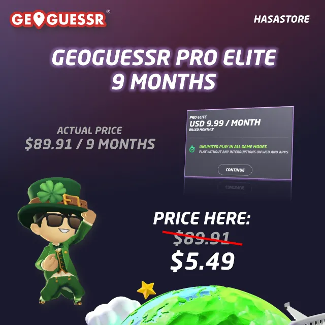 ✅GeoGuessr Pro Elite | Подписка на 9 месяца ⭐⭐⭐