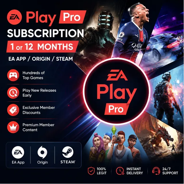 EA PLAY PRO ПОДПИСКА НА 1-12 МЕСЯЦ EA APP/ORIGIN/STEAM