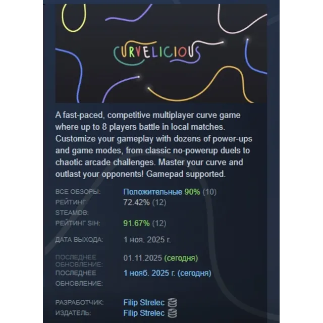 Curvelicious АВТОДОСТАВКА STEAM GLOBAL МГНОВЕННО ЛИЦЕНЗИЯ
