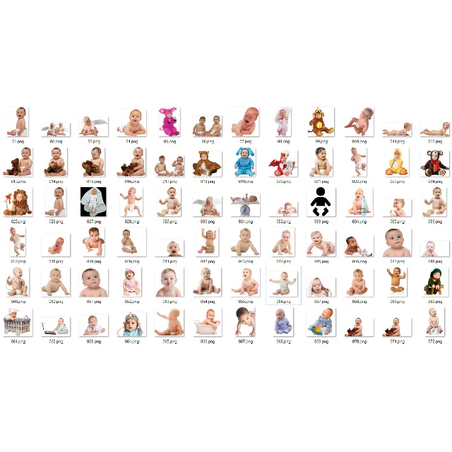 75+ Прозрачных PNG-изображений Малышей
