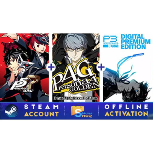 Persona 5 Royal+Persona 4 Golden+Persona 3 Reload STEAM