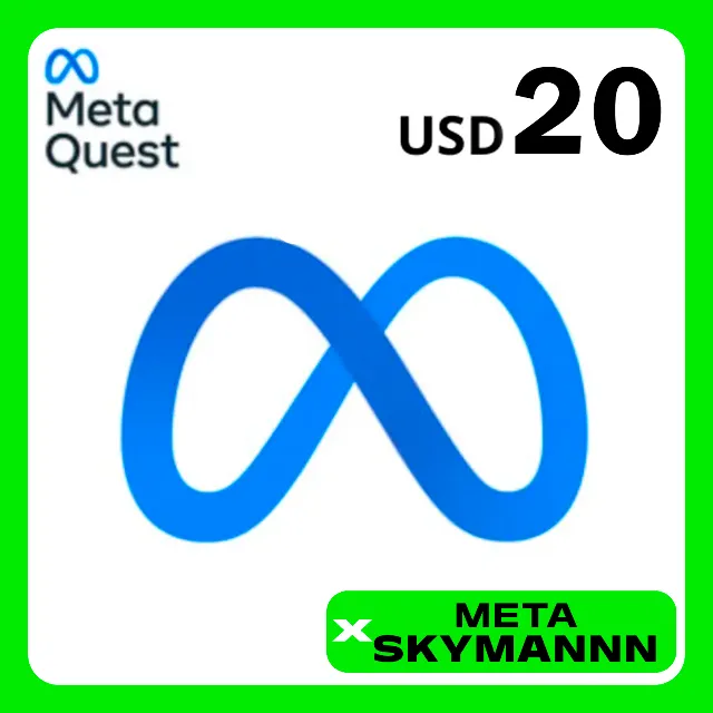 META QUEST 20$ USD США КАРТА ПОПОЛНЕНИЯ АВТО 24/7