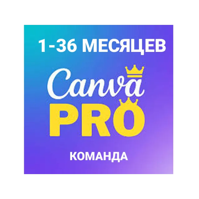 Canva PRO. Подписка от 1 до 36 месяцев